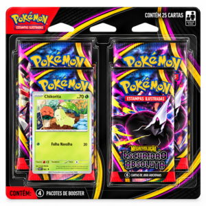 Blister Quadruplo Pokémon Mega Evolução Equilíbrio Perfeito - Chikorita