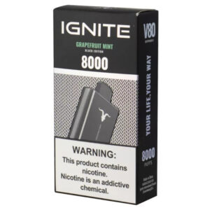 Pod Descartável Ignite V80 com 8000 Puffs - Grapefruit Mint
