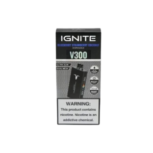 Pod Descartável Ignite V300 com 30.000 Puffs - Blueberry, Strawberry e Coconut