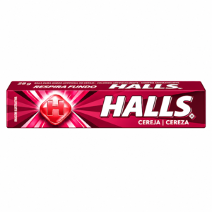 Bala Halls 28g - Cereja