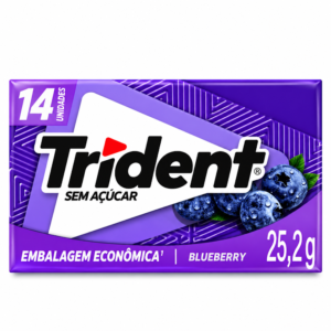 Chiclete Trident 26g 14 Unidades - Blueberry