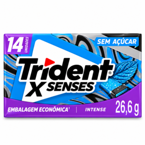 Chiclete Trident 26g 14 Unidades XSenses - Intense