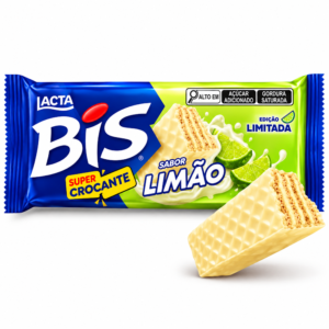 Wafer Lacta Bis FlowPack 16un - Limão