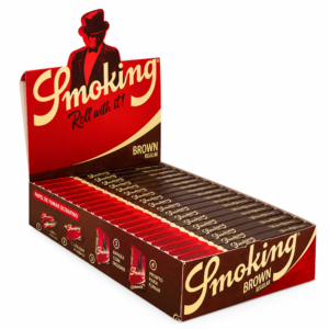 Caixa de Seda Smoking Brown Medium com 25 Livretos