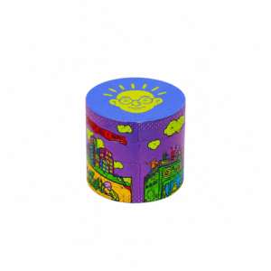 Dichavador De Metal Bem Bolado 4 Parte 4cm - Roxo