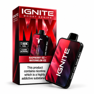 Pod Descartável Ignite Mix com 40.000 Puffs - Raspberry Ice e Watermelon Ice