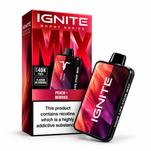 Pod Descartável Ignite Mix com 40.000 Puffs - Peach e Berries