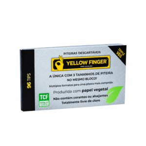 Piteira de Papel Yellow Finger Triple Veg 96 Tips